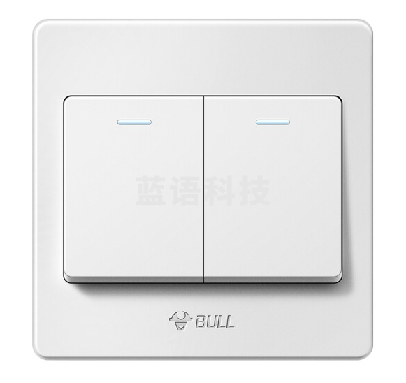 公牛 开关插座  二开单控开关 86型 G07K211