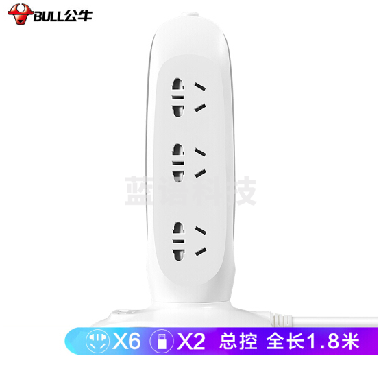 公牛	GN-V106U 1.8M 立式USB插座/插排