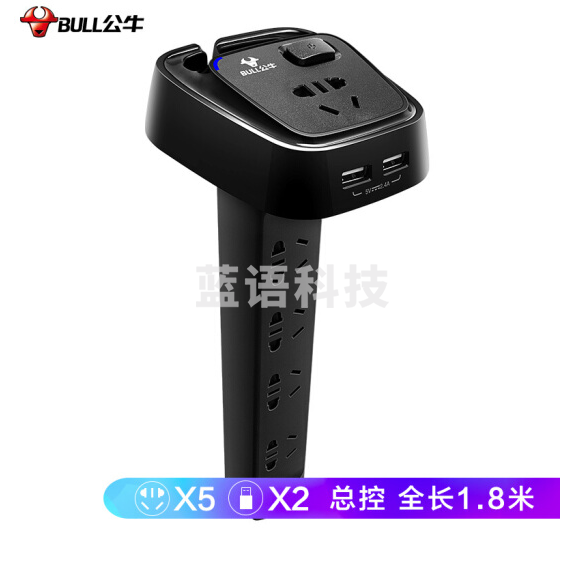 BULL/公牛接线板	GN-U2050 1.8M吸1平方(新国标）