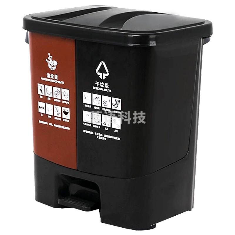 科力邦KB1012垃圾桶咖黑40L(个)