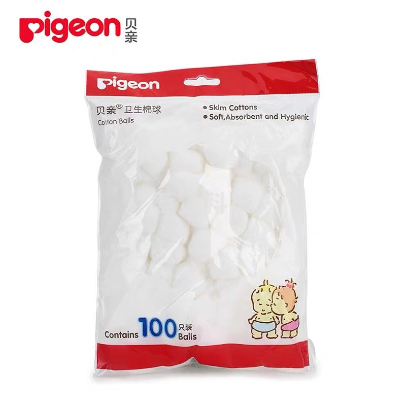 贝亲清洁棉花球  卫生棉花球 100粒/袋