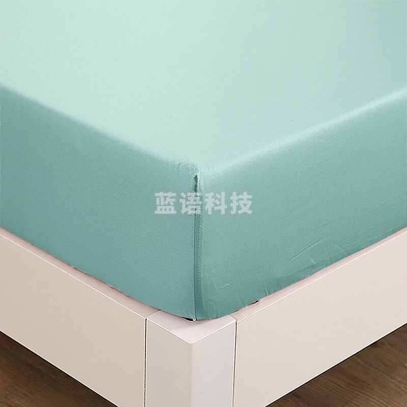 富安娜家纺 可水洗纯棉床笠 床垫套床单 全棉床垫保护罩 笠高26cm 【80支长绒棉抗菌款】绿色 1.8米床 180*200cm