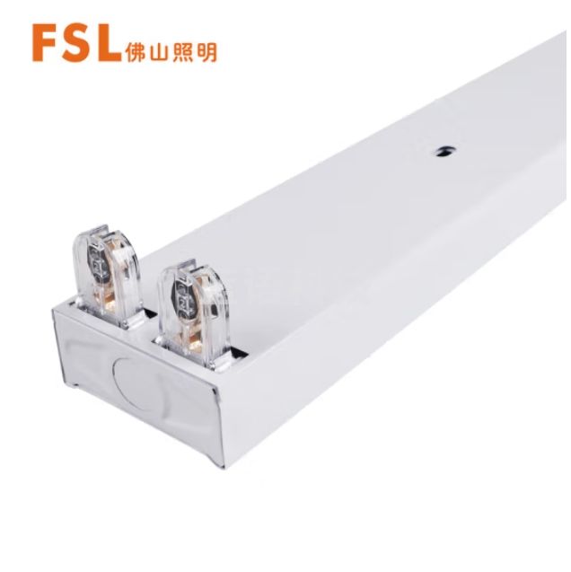 佛山照明T8 双灯管平盖支架1.2米双端供电中间出线 LED灯管专用（不含安装）
