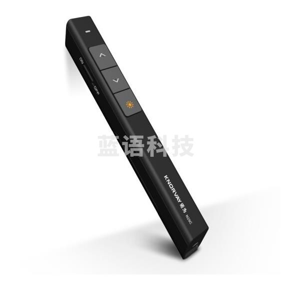 诺为 N26 多媒体PPT翻页笔遥控笔投影笔 手持无线幻灯片演示笔 N26 黑色 100米远控