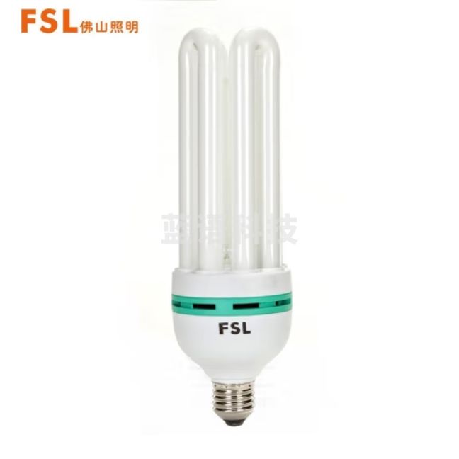 佛山照明 36W节能灯泡4U型三基色荧光E27螺口白光6500K