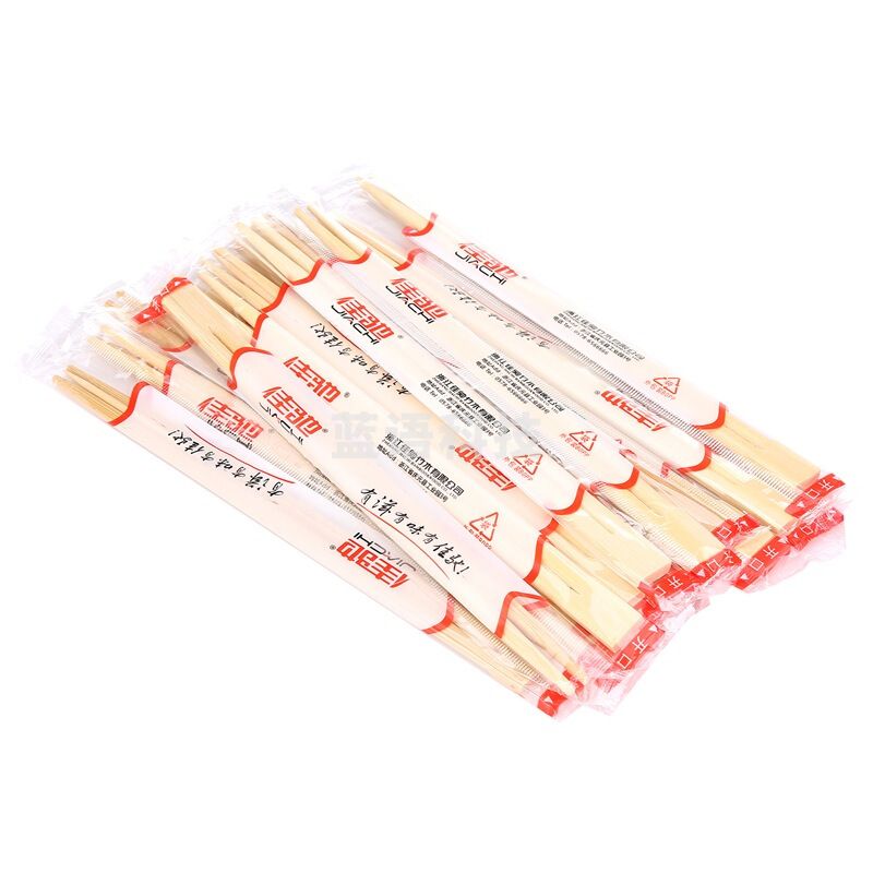 佳驰 家用 野营 快餐 卫生筷 一次性筷子 50双装每双附牙签1支（新款老款随机发货）