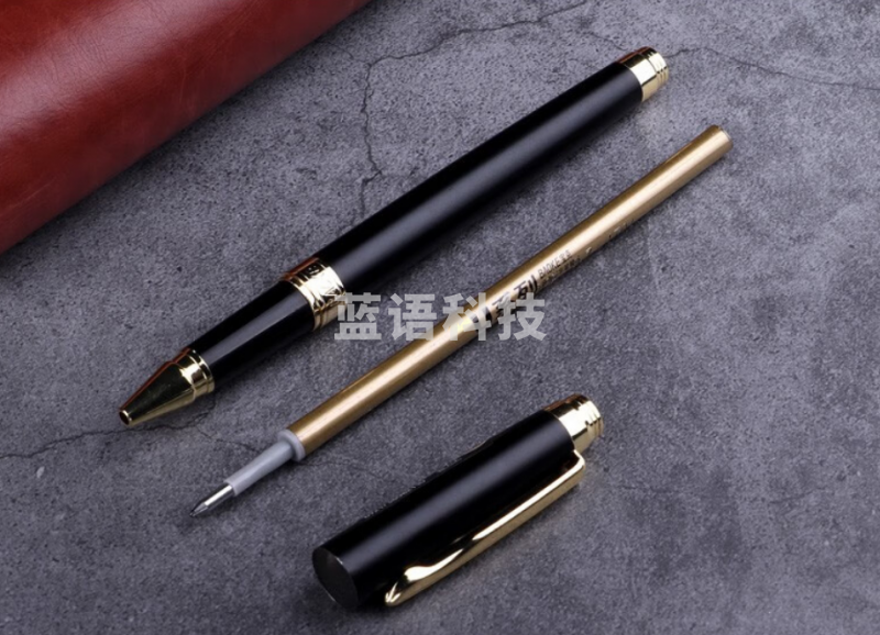 宝克（BAOKE）PC109绅宝签名笔 金属碳素宝珠中性笔 0.7mm黑色商务办公签字笔 企业定制礼品笔文具 尊贵黑 0.7mm（12支装）