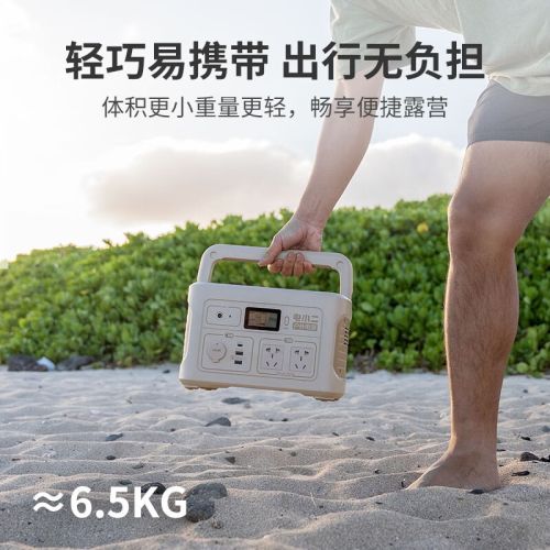 电小二（Dxpower） 户外电源600W大功率220V移动便携大容量电脑充电宝露营应急备用储能电源 户外电源600W（沙金）