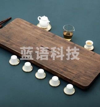 重木茶盘  直排式现代简约减法 大号 排水茶盘