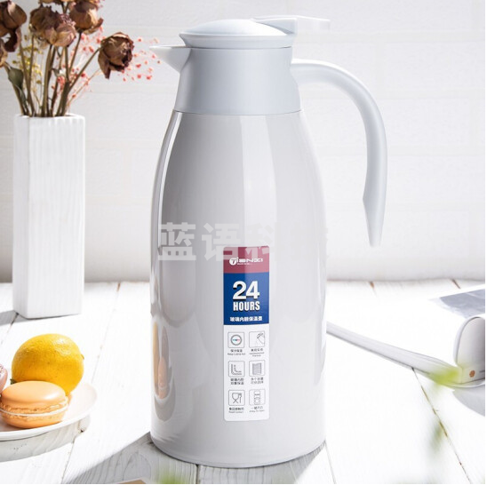 天喜 1.9L 丝绸灰 保温壶热水瓶 玻璃内胆 保温瓶暖水壶