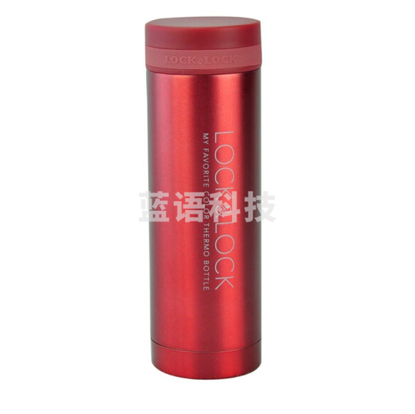 乐扣乐扣 300ml 红保温杯 不锈钢纤巧便携保温杯车载商务保温杯子