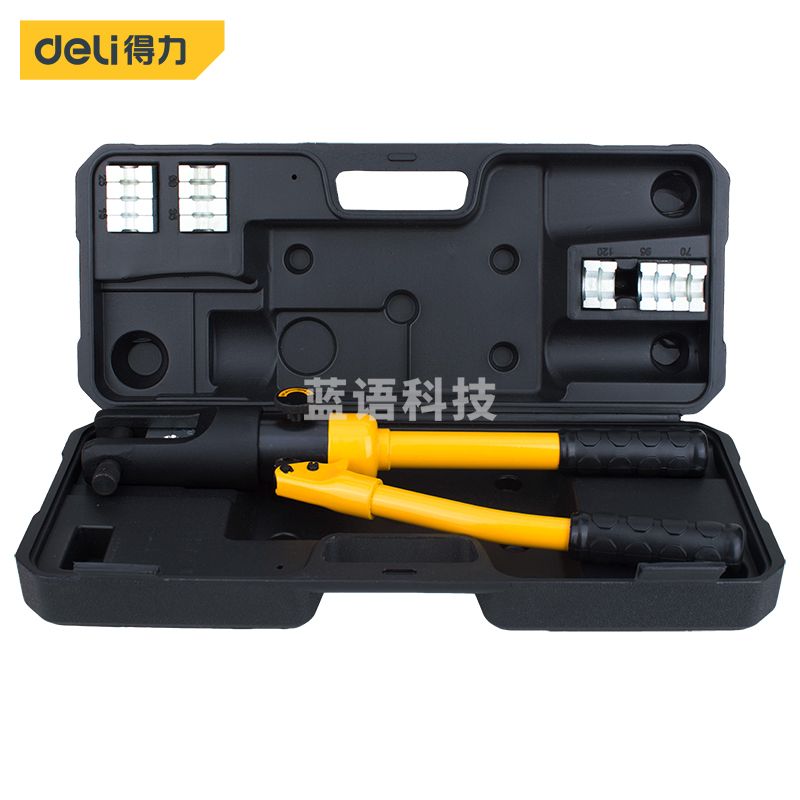 得力DL-YQ120 省力不锈钢手动压线钳接线钳电缆线液压钳端子钳10-120mm²