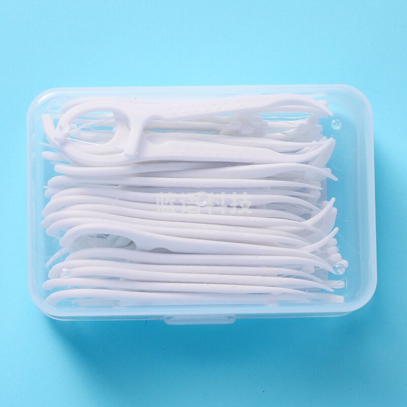 洁齿牙线棒 牙线 牙签 家庭用 高拉力耐用 4盒200支 C6533