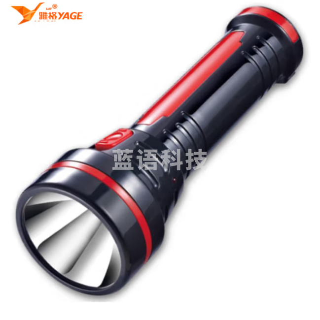 雅格YG-3775 LED黑金刚大功率远射程手电筒手提灯手电灯
