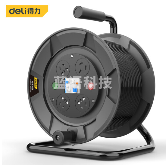 得力(deli) 工程接线盘 移动电缆线盘30米*2.5平方   DL8830S-25