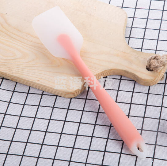 硅胶蛋糕刮刀 奶油搅拌刀 橙色   货号：TX