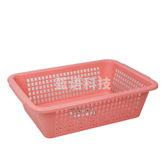 长方形篮子 收纳筐 塑料框  储物筐  39.5*30*9cm  货号：YC