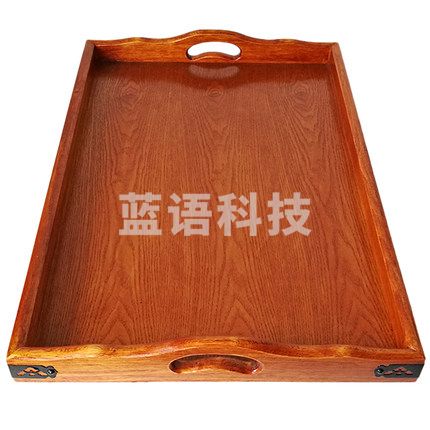 实木烤全羊 托盘长方形托盘 茶色 70*50cm
