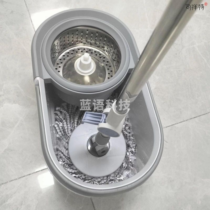 巨联/JULIAN 旋转拖把家用一拖净免手洗懒人双驱动拖把桶套装拖布吸水墩布地拖