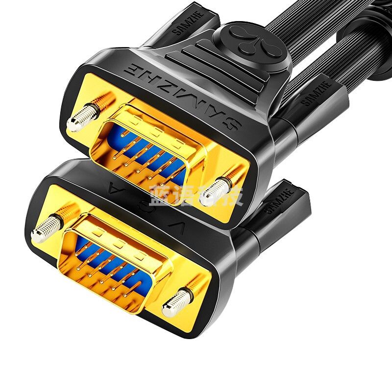 山泽（SAMZHE）VM-2150工程级VGA线针/针15米 蓝色