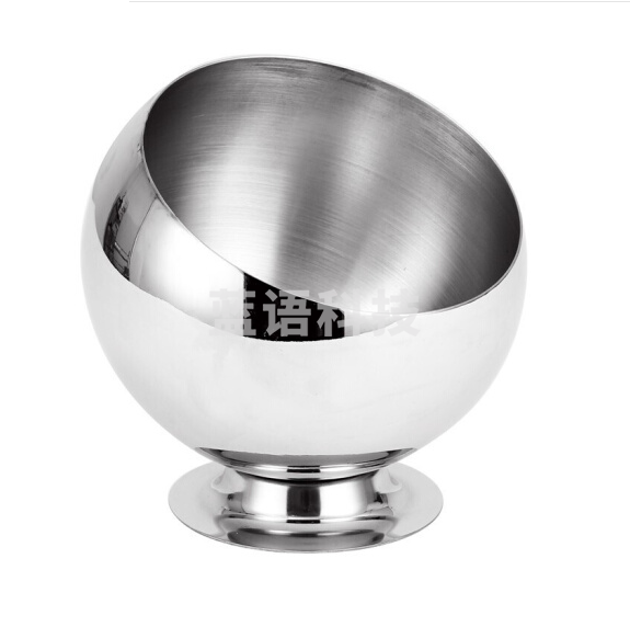 大号火锅调料碗  商用不锈钢斜口碗 火锅店自助餐调料罐酱料碗  直径22cm