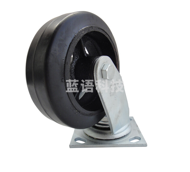 6寸平顶转向脚轮定向轮