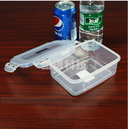 透明塑料密封保鲜盒 方形防水防潮保鲜盒 15*11*7cm