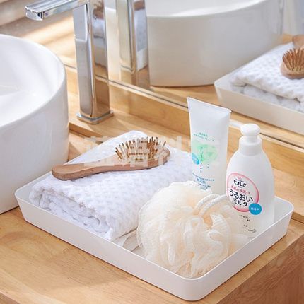 欧式长方形托盘  中号塑料盘  厨房收纳盘茶盘  货号：JC