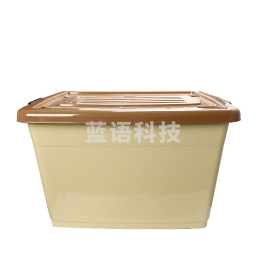 整理箱  收纳箱 玩具箱 棕色  尺寸：58*42*34