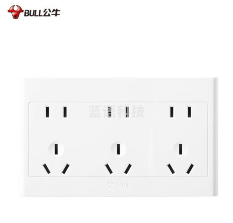 公牛(BULL)明装开关插座G09系列15孔插座面板G09Z623S