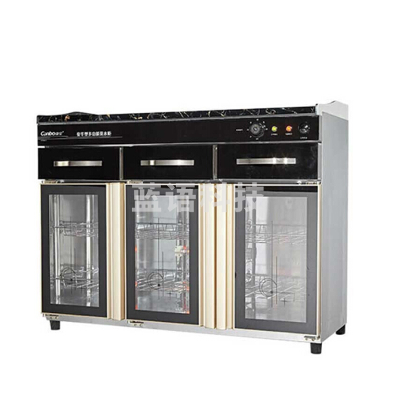 康宝（CANBO）ZTP400T-2 296L立式三门不锈钢红外线臭氧高温消毒柜