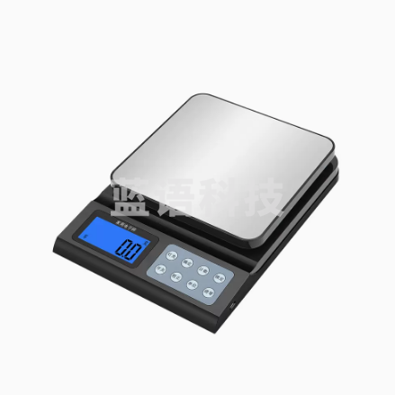 防水厨房秤家用小型电子称5kg 小秤称重器烘焙克数度精准高精度（灰色款）