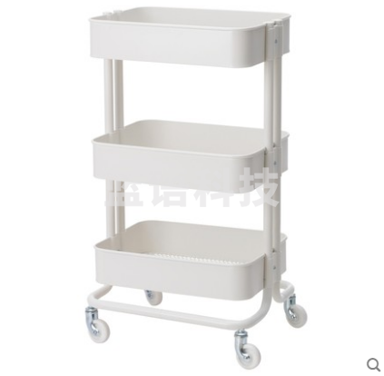 宜家 手推车厨房带轮小推车 白色