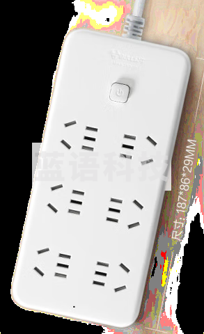 公牛(BULL)新国标插座/插线板/插排/排插/接线板/拖线板公牛 新GN-109K(B) 吸塑 6位总控全长3米