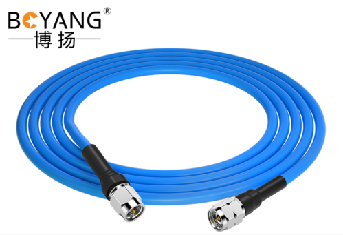 博扬2.92公-2.4公稳幅稳相微波同轴线 DC-40G毫米波VNA射频电缆组件 0.2m BY-2.4/2.92-JJ-0.2m