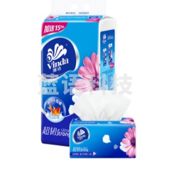 维达(Vinda) 抽纸 超韧3层 150抽软抽*3包