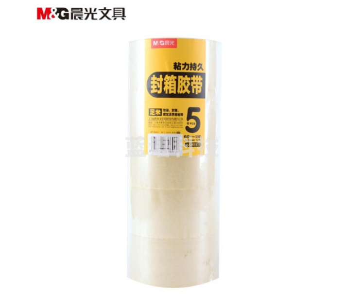 晨光(M&G)AJD97335普透封箱胶带60mm*150y 5卷装