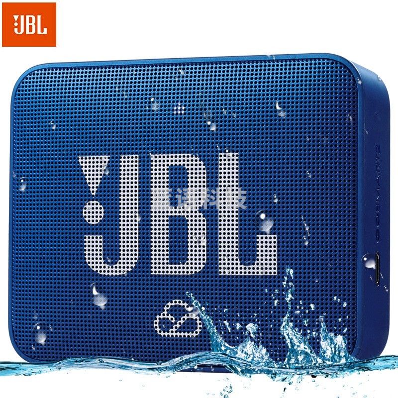 JBL GO2 音乐金砖SMART无线智能音响 便携式蓝牙音箱 低音炮防水户外 迷你音响 语音助手 蓝色