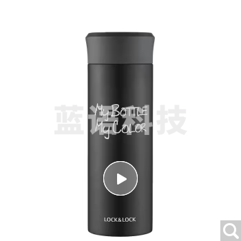 乐扣乐扣 lock&lock LHC4014BLK 304不锈钢缤纷保温杯 学生便携水杯 330ml 黑色