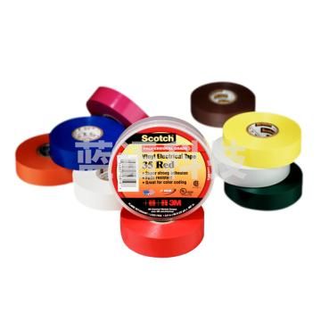 3M 电工胶带，Scotch 35# 黄 19mm×20.1m