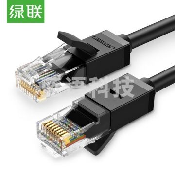绿联(UGREEN)六类CAT6类网线 千兆网络连接线 电脑宽带非屏蔽八芯双绞线 成品网线 3米 黑 20161  WL.232