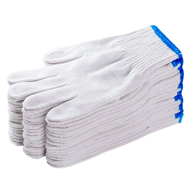 棉线手套劳保耐磨加厚棉纱工作干活防滑工人针织纱线车间汽修修车 A级棉500克中厚【50双】