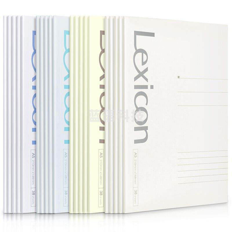 得力/deli 7986 办公胶装本98张-A5(单位：包) (4本/包)混色