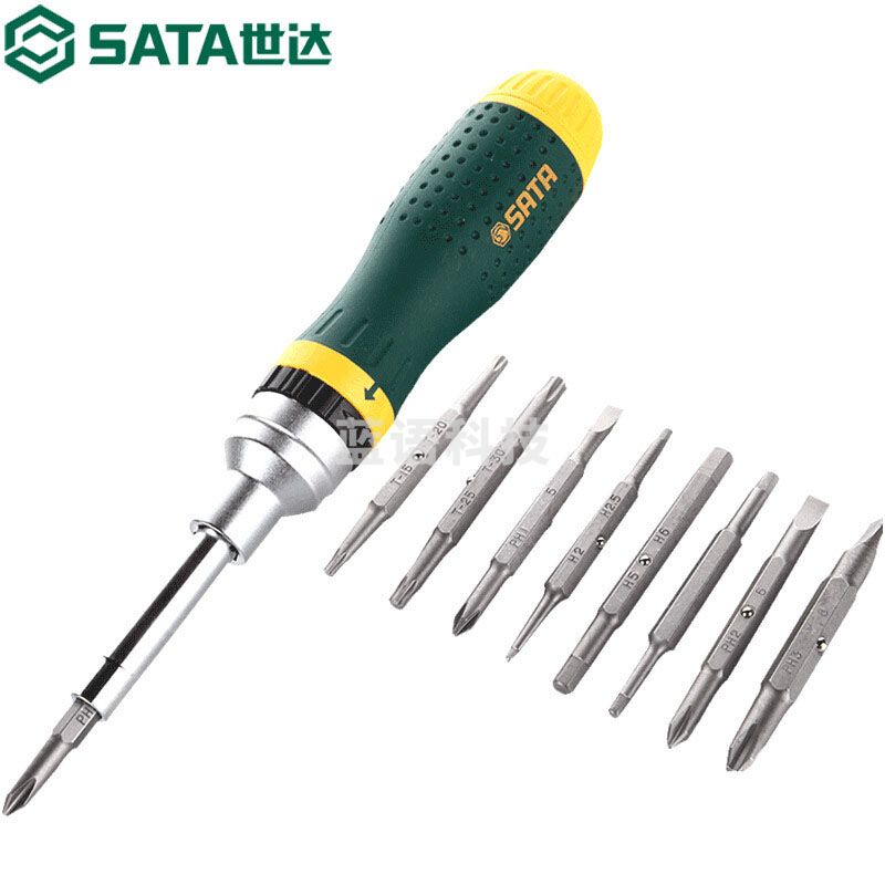 世达 09350 棘轮螺丝刀 替换式 镍铬合金钢 19合一