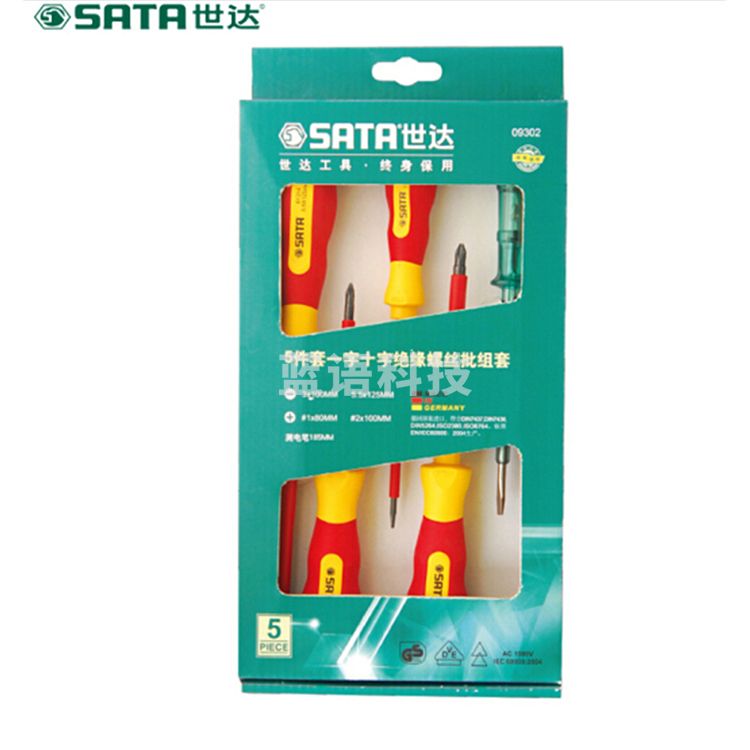 世达（SATA)   09302	5件VDE绝缘螺丝批组套