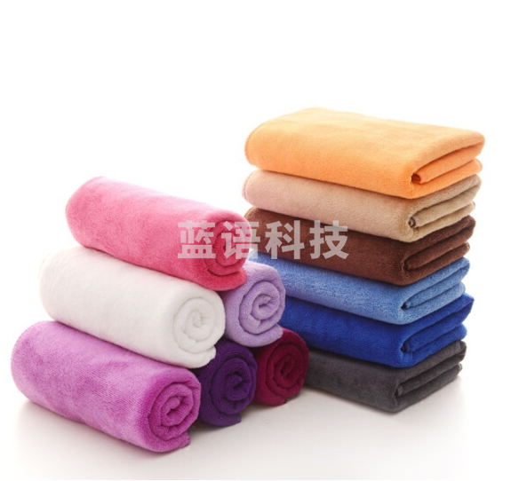 理发店专用速干毛巾美容院毛巾美发店纤维干发巾吸水 10条装 加厚35*75cm