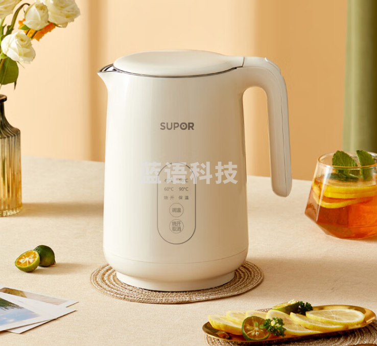 苏泊尔（SUPOR）SW-15T70A 1.5L容量烧水壶 数字显温 触控操作 5段调温电热水壶保温恒温电水壶 养生