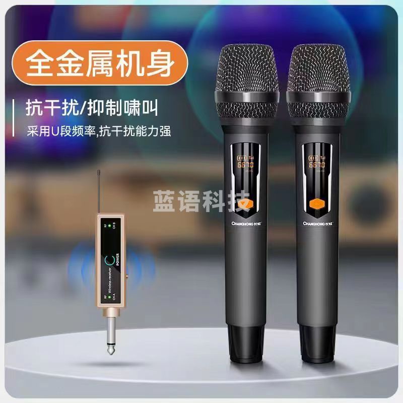 无线话筒  一拖二麦克风   货号：JC