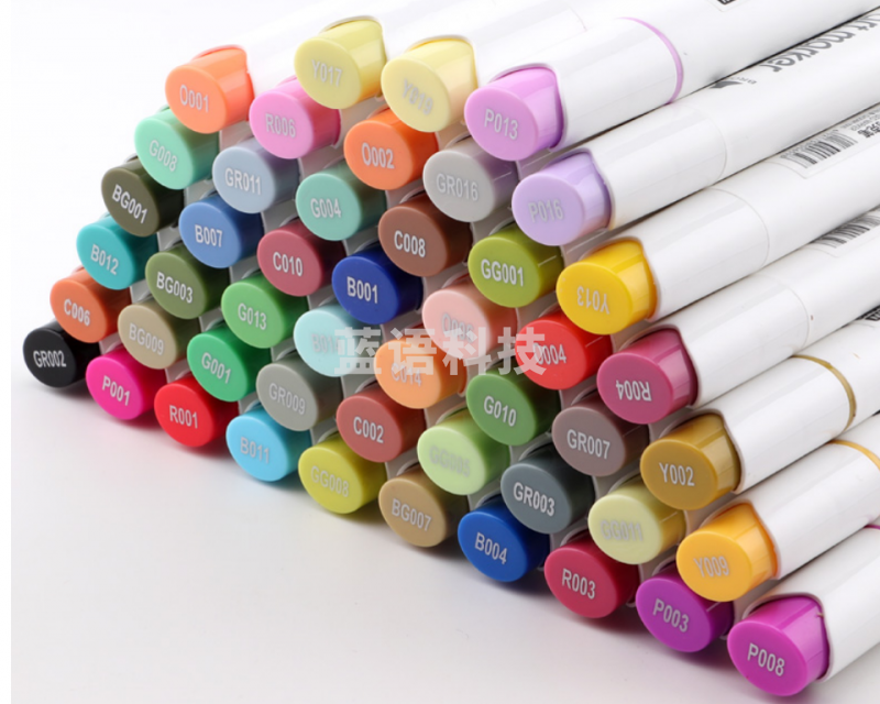 宝克（BAOKE）MP2913-48 酒精油性双头马克笔套装 学生手绘漫画设计绘画彩笔画笔记号笔48色