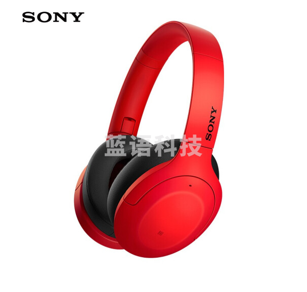 索尼 WH-H910N 蓝牙降噪无线耳机 头戴式Hi-Res音质游戏耳机 手机耳机（hear系列 红色）